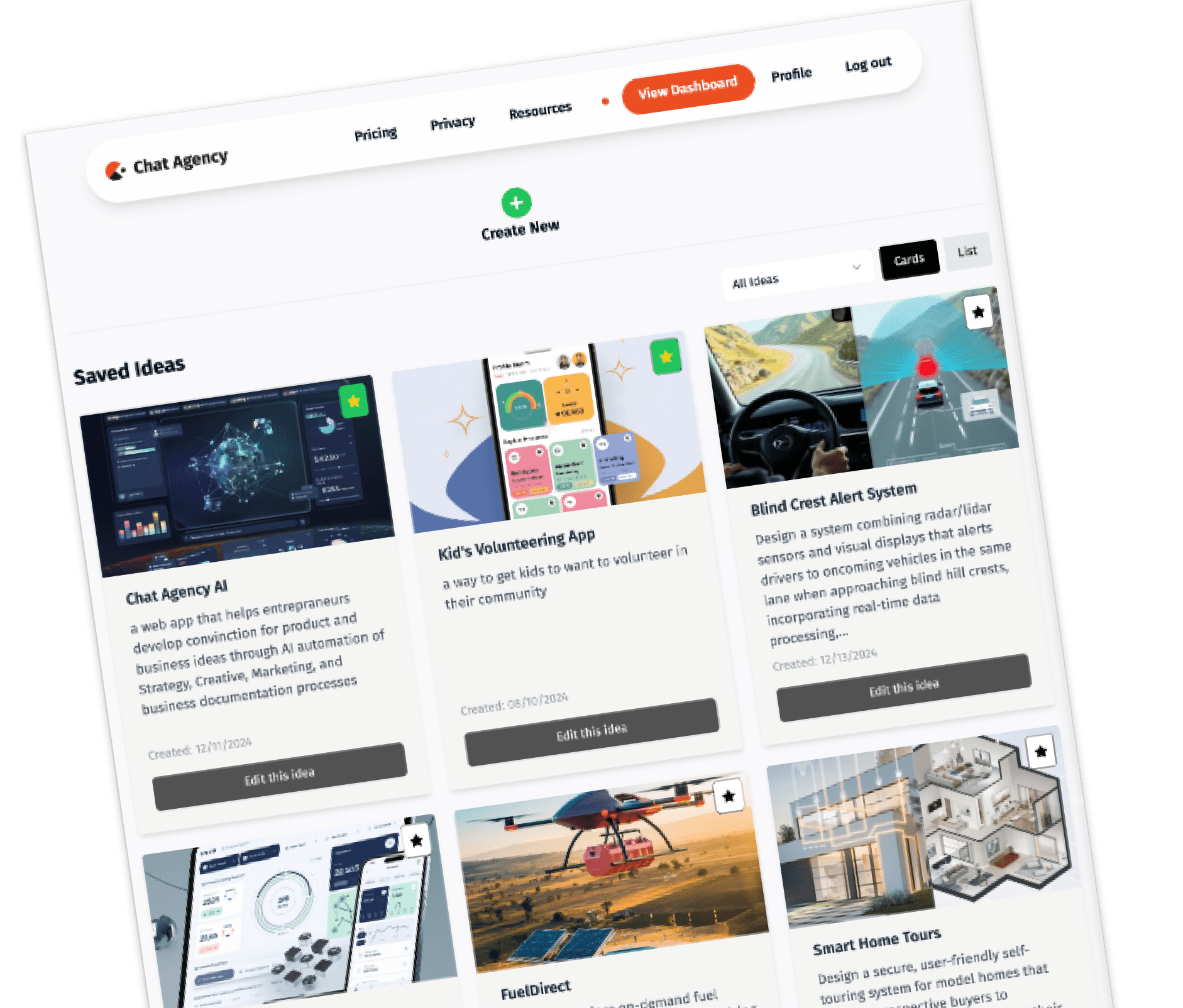 ChatAgency dashboard 